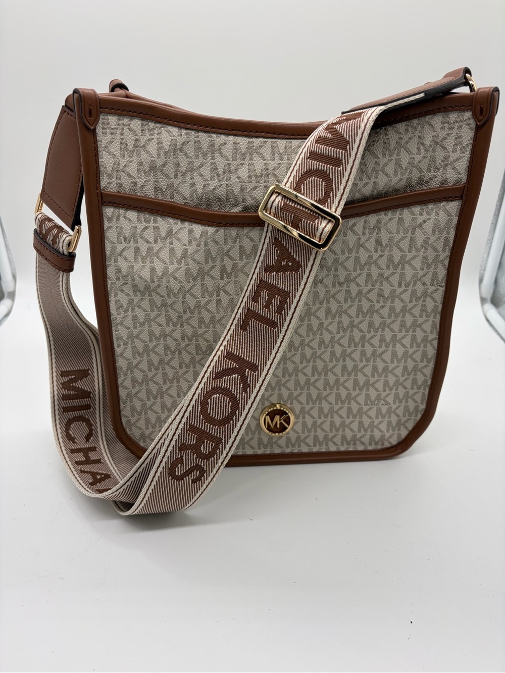Michael Kors Luisa Signature Logo Messenger Bag